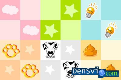 Patterns  Photoshop - puppy-set