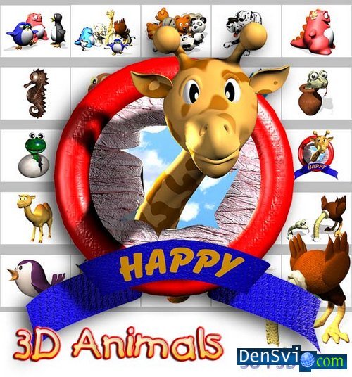 PSD templates - 3D Animals