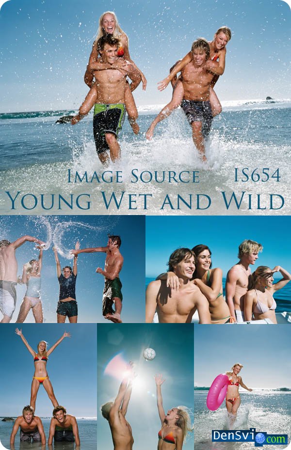Raster Clipart - Young,  Wet and Wild