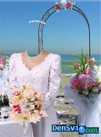 Template for a photomontage - Bride -2