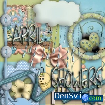 Skrap-set - April Showers