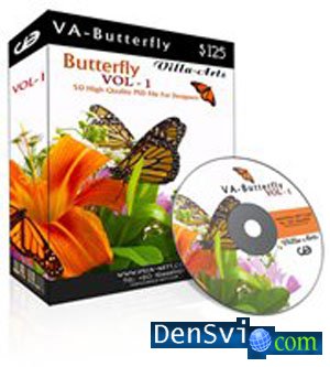 PSD  - Villa-Arts Butterfly Vol.1