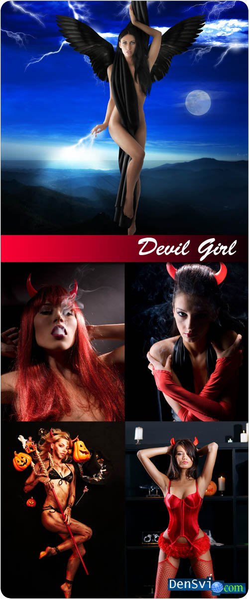 , Photo, clipart - Devil Girl