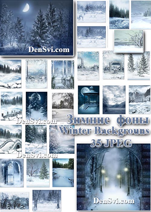   -  . Winter backgrounds