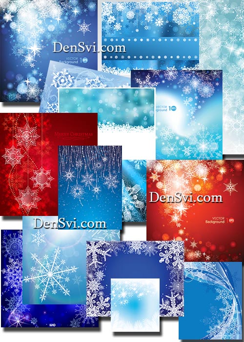    - . Backgrounds with snowflakes