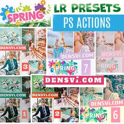 Spring presets lightroom Photoshop actions free download