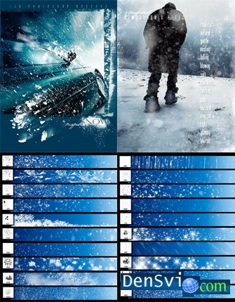 Кисти Photoshop - Магия снега
