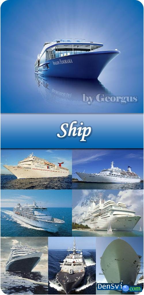 Фотоклипарт - Морские судна и лайнеры