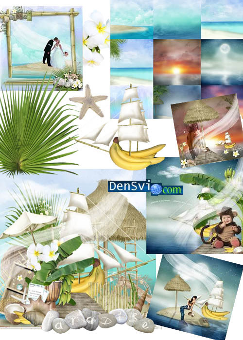 Скрап-набор Фотошоп - Карибские острова