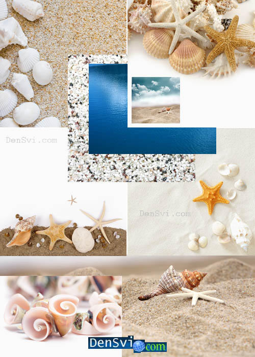 Фоны Фотошопа - Морской пляж крупным планом