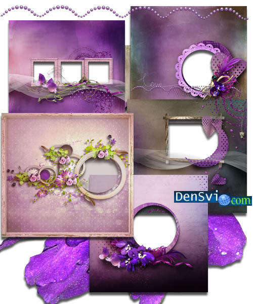Рамки для Фотошопа - Любимый пурпур
