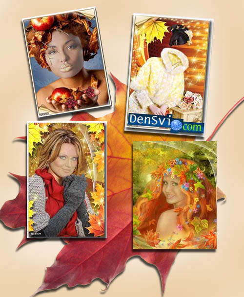 Костюмы Фотошоп женские - Осенний стиль