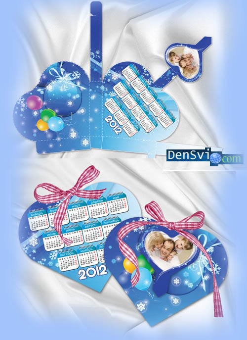 Календарь-рамка 2012 - Сердечко