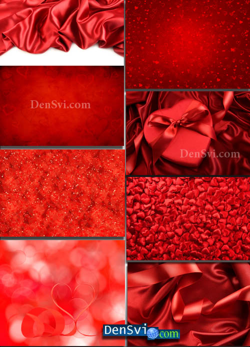 Красные романтические разнообразные фоны HR