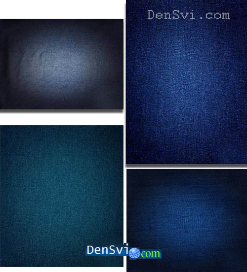 Винтажная джинсовая ткань - Текстурные фоны Фотошоп