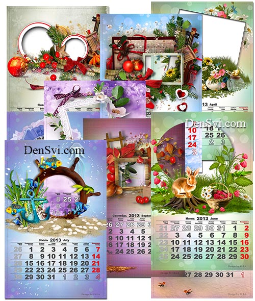 Календарь 2013 - Незабываемые кадры - перекидной календарь
