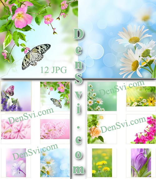 Весенние цветы - Завораживающие фоны Фотошопа