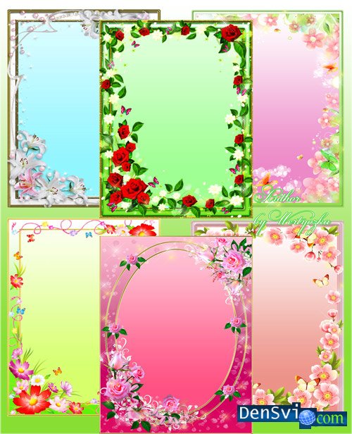 Цветочный бал - Рамки Фотошоп