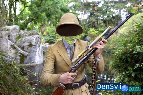 Охотник в Джунглях, костюмы Фотошоп мужские