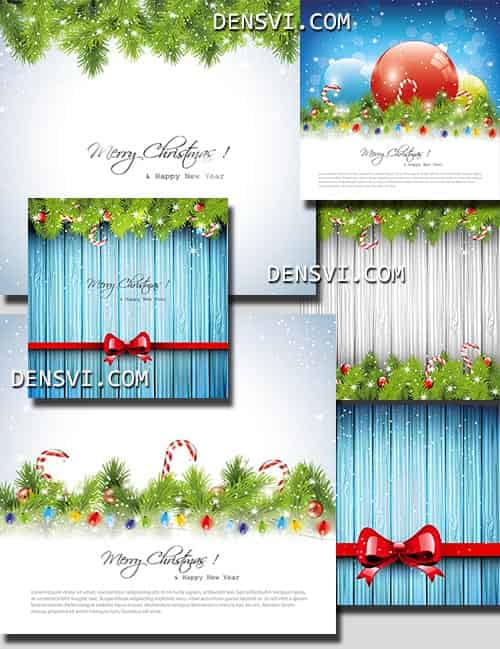 Новогодние фоны - Выразительный дизайн Christmas vector