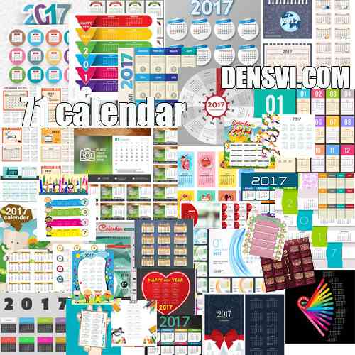 Календарь 2017 - 71 дизайн. Calendar 2017