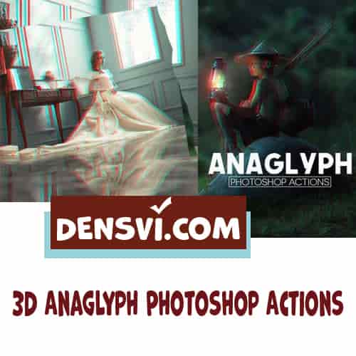 3D фотоэффект Анаглиф экшены для Фотошопа