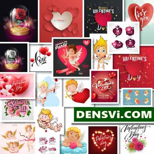 День святого Валентина сборник вектора 116 EPS-Ai